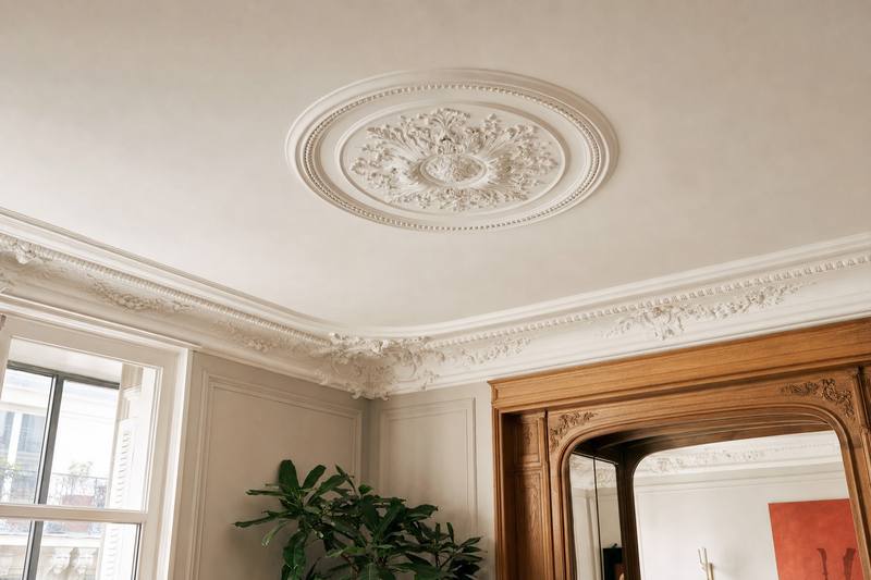 Moulures, rosaces et corniches : petit lexique illustré du décor de plâtre parisien