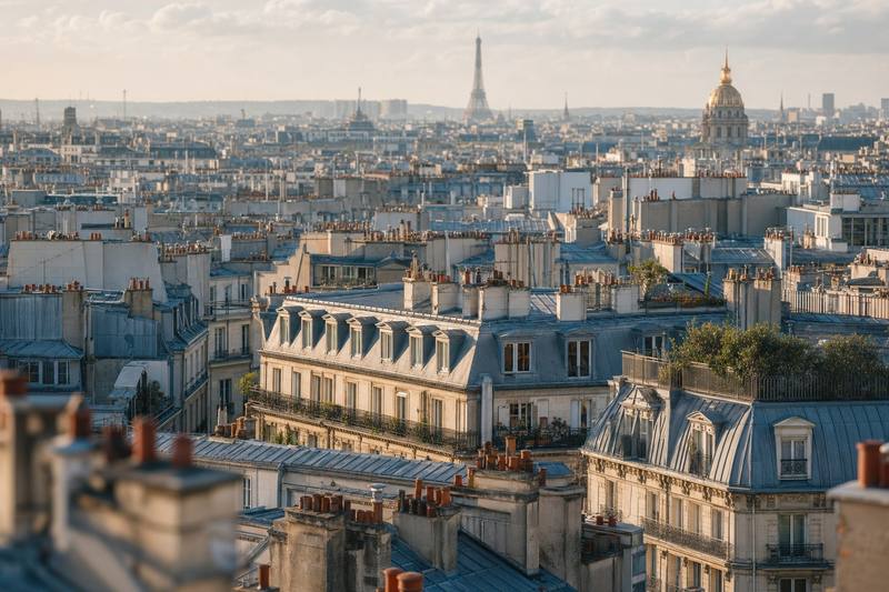Les toits de zinc et les mansardes : histoire du paysage vertical parisien